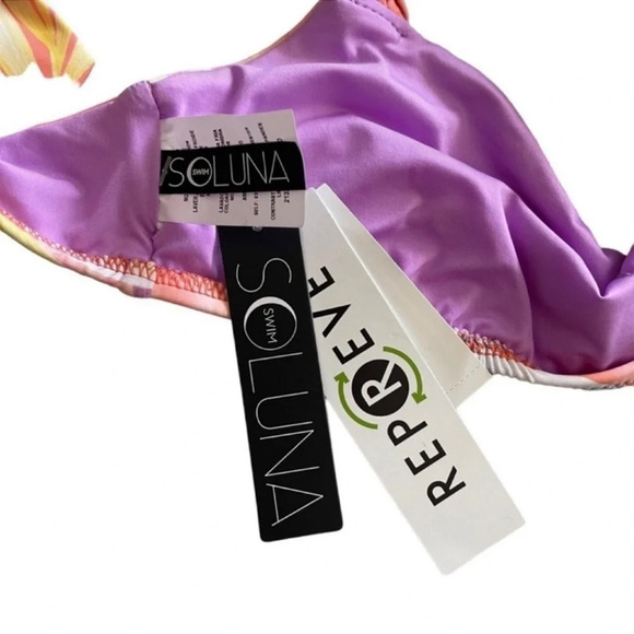 SO LUNA Colorful Swim Bra Size M - Picture 6 of 6